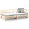 Sofá Cama Extraíble Madera Maciza De Pino 2x(90x200) Cm Vidaxl