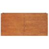 Arriate Oxidado De Acero Corten 160x40x77 Cm Vidaxl