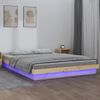 Estructura De Cama Con Led Madera Maciza 120x200 Cm Vidaxl