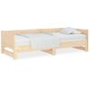 Sofá Cama Extraíble Madera Maciza De Pino 2x(90x200) Cm Vidaxl