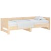 Sofá Cama Extraíble Madera Maciza De Pino 2x(90x200) Cm Vidaxl