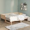 Sofá Cama Extraíble Madera Maciza De Pino 2x(90x190) Cm Vidaxl