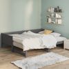 Sofá Cama Extraíble Madera Maciza De Pino Gris 2x(90x190) Cm Vidaxl