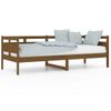 Sofá Cama Madera Maciza De Pino Marrón Miel 80x200 Cm Vidaxl