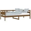 Sofá Cama Madera Maciza De Pino Marrón Miel 80x200 Cm Vidaxl