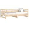 Sofá Cama Extraíble Madera Maciza De Pino 2x(80x200) Cm Vidaxl