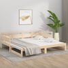 Sofá Cama Extraíble Madera Maciza De Pino 2x(80x200) Cm Vidaxl