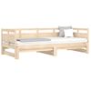 Sofá Cama Extraíble Madera Maciza De Pino 2x(90x190) Cm Vidaxl