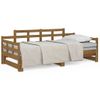 Sofá Cama Extraíble Madera Maciza Pino Marrón Miel 2x(90x190)cm Vidaxl