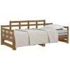 Sofá Cama Extraíble Madera Maciza Pino Marrón Miel 2x(90x190)cm Vidaxl