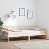 Sofá Cama Madera Maciza De Pino 90x200 Cm Vidaxl