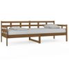 Sofá Cama Madera Maciza De Pino Marrón Miel 80x200 Cm Vidaxl