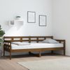 Sofá Cama Madera Maciza De Pino Marrón Miel 80x200 Cm Vidaxl