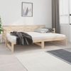 Sofá Cama Extraíble Madera Maciza De Pino 2x(80x200) Cm Vidaxl