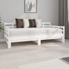 Sofá Cama Extraíble Madera Maciza De Pino Blanco 2x(90x190) Cm Vidaxl