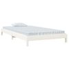 Cama Apilable De Madera Pino Maciza Blanca 100x200 Cm Vidaxl