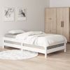 Cama Apilable De Madera Pino Maciza Blanca 100x200 Cm Vidaxl