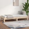 Sofá Cama Extraíble Madera Maciza De Pino 2x(90x200) Cm Vidaxl