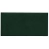 Paneles De Pared 12 Uds Terciopelo Verde Oscuro 60x30 Cm 2,16m² Vidaxl