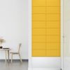 Paneles De Pared 12 Uds Terciopelo Amarillo 60x30 Cm 2,16 M² Vidaxl