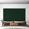 Paneles De Pared 12 Uds Terciopelo Verde Oscuro 90x15 Cm 1,62m² Vidaxl