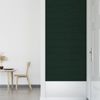 Paneles De Pared 12 Uds Terciopelo Verde Oscuro 90x15 Cm 1,62m² Vidaxl