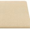 Paneles De Pared 12 Uds Tela Color Crema 90x30 Cm 3,24 M² Vidaxl