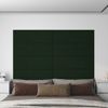 Paneles De Pared 12 Uds Terciopelo Verde Oscuro 90x30cm 3,24 M² Vidaxl