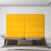 Paneles De Pared 12 Uds Terciopelo Amarillo 90x30 Cm 3,24 M² Vidaxl