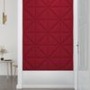 Paneles De Pared 12 Uds Terciopelo Rojo Tinto 30x30 Cm 0,54 M² Vidaxl