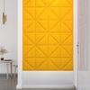 Paneles De Pared 12 Uds Terciopelo Amarillo 30x30 Cm 0,54 M² Vidaxl