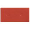 Paneles De Pared 12 Uds Cuero Sintético Rojo 30x15 Cm 0,54 M² Vidaxl