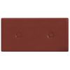 Paneles Pared 12 Uds Cuero Sintético Rojo Tinto 30x15 Cm 0,54m² Vidaxl