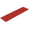 Paneles Pared 12 Uds Cuero Sintético Rojo Tinto 60x15 Cm 1,08m² Vidaxl