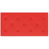 Paneles De Pared 12 Uds Cuero Pe Rojo 60x30 Cm 2,16 M² Vidaxl