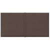 Paneles De Pared 12 Uds Tela Gris Taupe 30x15 Cm 0,54 M² Vidaxl