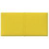 Paneles De Pared 12 Uds Tela Amarillo Claro 30x15 Cm 0,54 M² Vidaxl