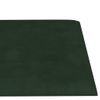 Paneles De Pared 12 Uds Terciopelo Verde Oscuro 30x15cm 0,54 M² Vidaxl