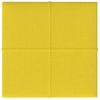 Paneles De Pared 12 Uds Tela Amarillo Claro 30x30 Cm 1,08 M² Vidaxl