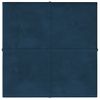 Paneles De Pared 12 Uds Terciopelo Azul 30x30 Cm 1,08 M² Vidaxl