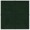 Paneles De Pared 12 Uds Terciopelo Verde Oscuro 30x30 Cm 1,08m² Vidaxl