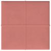 Paneles De Pared 12 Uds Terciopelo Rosa 30x30 Cm 1,08 M² Vidaxl