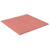 Paneles De Pared 12 Uds Terciopelo Rosa 30x30 Cm 1,08 M² Vidaxl