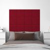 Paneles De Pared 12 Uds Terciopelo Rojo Tinto 30x30 Cm 1,08 M² Vidaxl