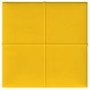 Paneles De Pared 12 Uds Terciopelo Amarillo 30x30 Cm 1,08 M² Vidaxl