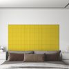 Paneles De Pared 12 Uds Tela Amarillo Claro 60x15 Cm 1,08 M² Vidaxl