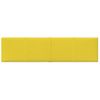 Paneles De Pared 12 Uds Tela Amarillo Claro 60x15 Cm 1,08 M² Vidaxl