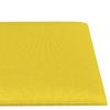 Paneles De Pared 12 Uds Tela Amarillo Claro 60x15 Cm 1,08 M² Vidaxl