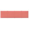 Paneles De Pared 12 Uds Terciopelo Rosa 60x15 Cm 1,08 M² Vidaxl