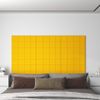 Paneles De Pared 12 Uds Terciopelo Amarillo 60x15 Cm 1,08 M² Vidaxl